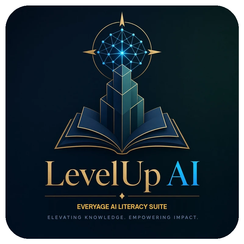 LevelUp AI — EveryAge AI official medallion logo